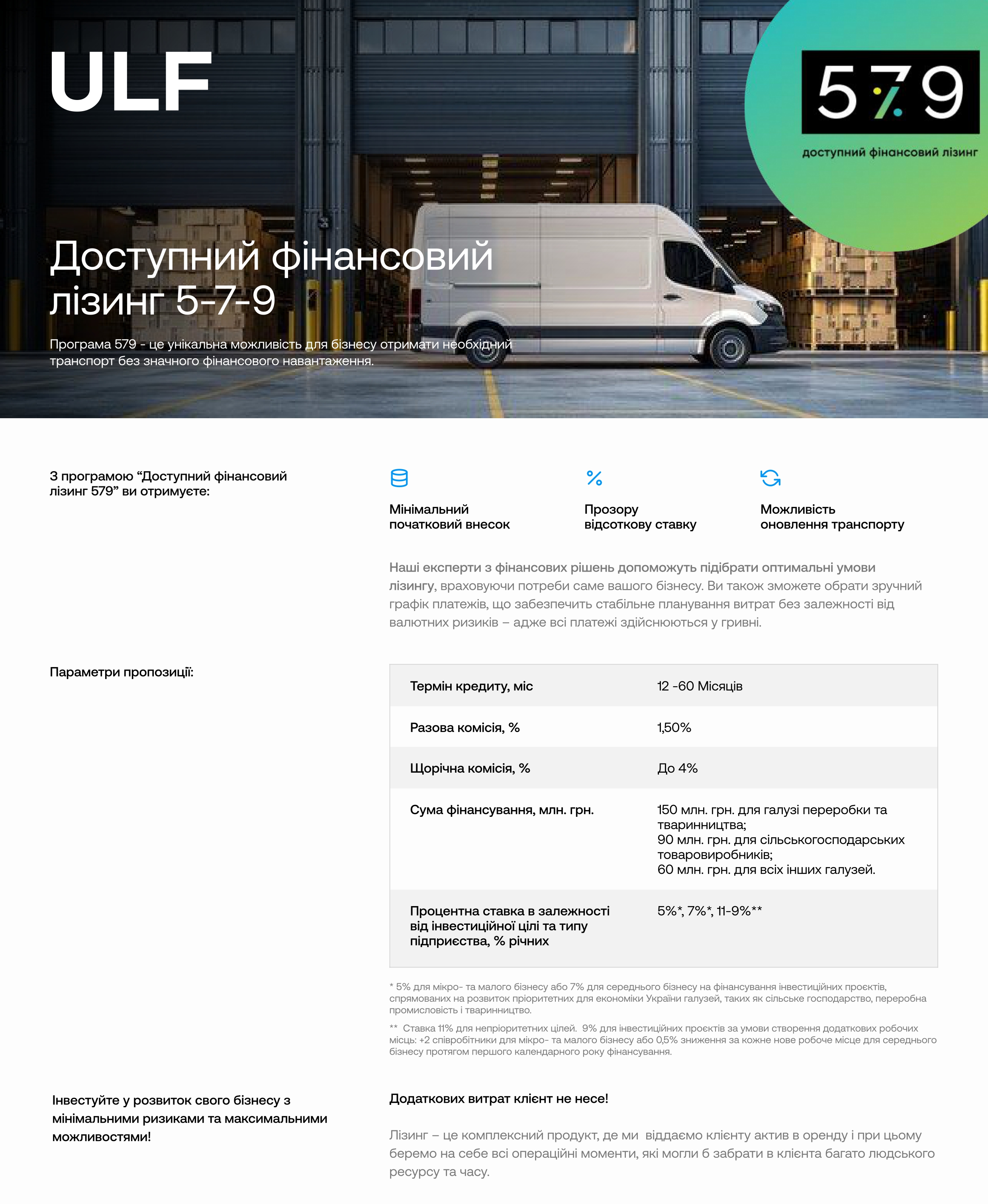 579 ULF лізинг